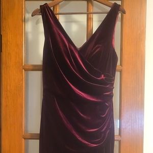 Velvet Bridesmaid Dress